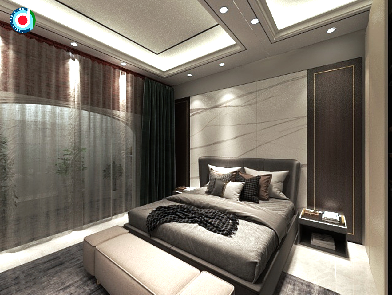Luxury Bedroom Design by Designers Gang