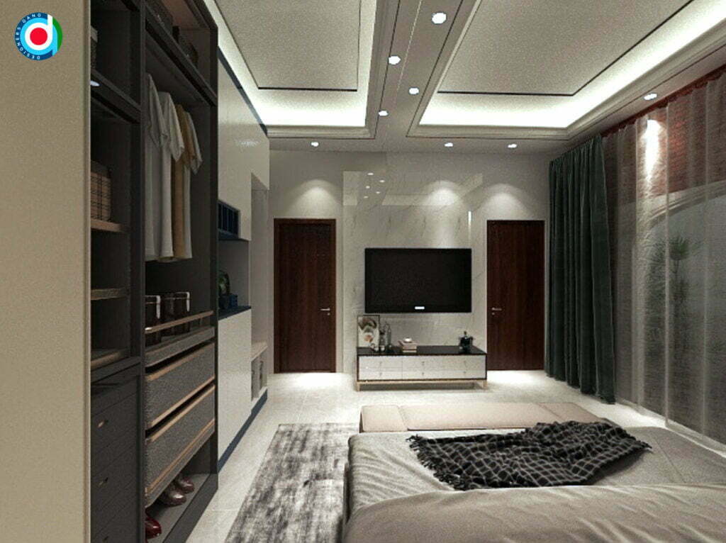 Bedroom TV Unit Design
