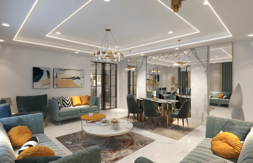 Luxury Living Room Design Idea