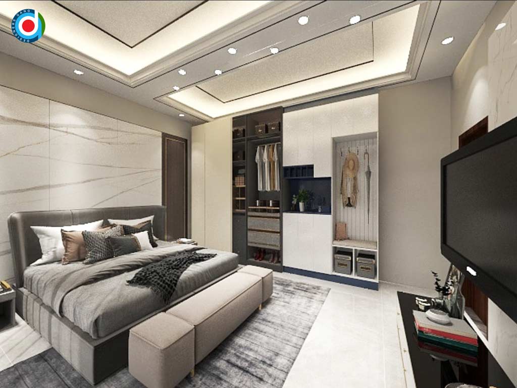 Modern & Luxurious Master Bedroom Design by DesignersGroup